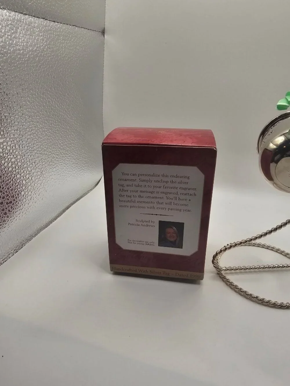 Babys First Christmas 1999 Hallmark Keepsake Ornament With Box - Handcrafted Sil